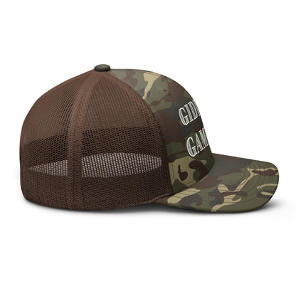 Camo Women’s Giddy Up Game Day Hat with 3D Design | Trendy and Sporty