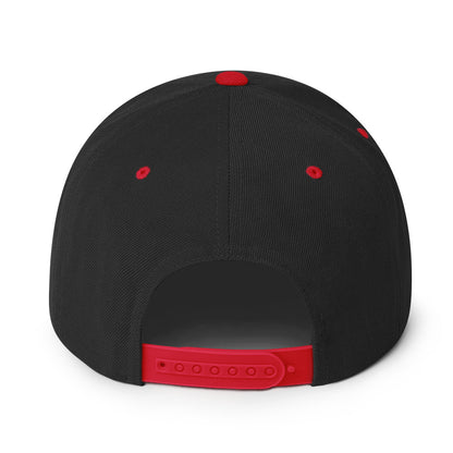 Cincinnati Snapback - Bold Black & Red Embroidery Edition