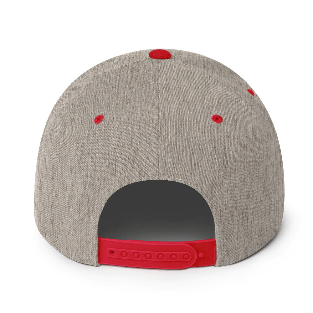 Utah Two-Tone Red & Grey Snapback - 3D Puffy Red Embroidery Edition