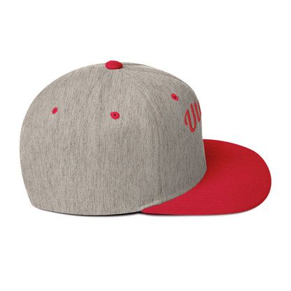 Utah Two-Tone Red & Grey Snapback - 3D Puffy Red Embroidery Edition