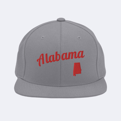 Alabama Snapback - Classic Capstone Grey & Red