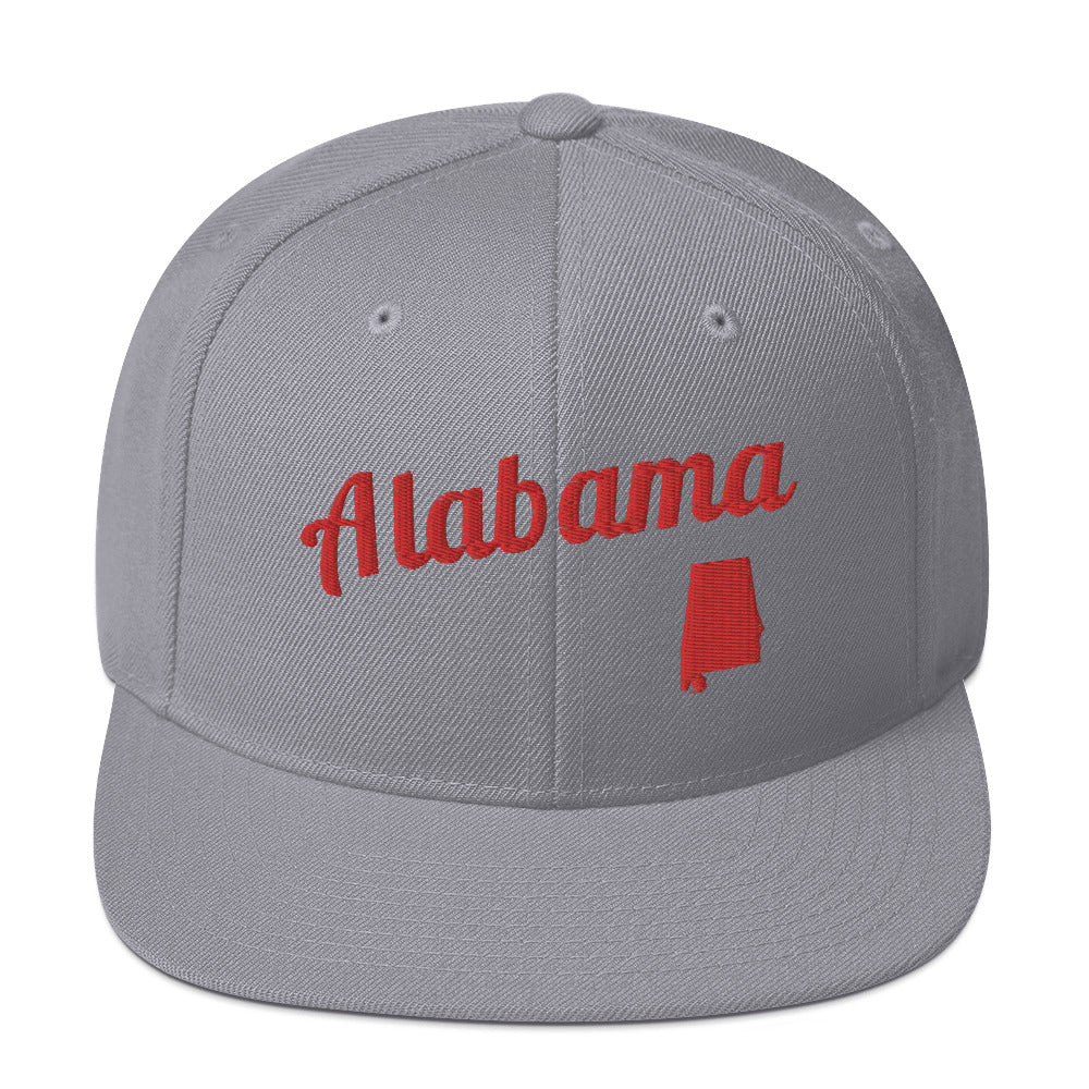 Alabama Snapback - Classic Capstone Grey & Red