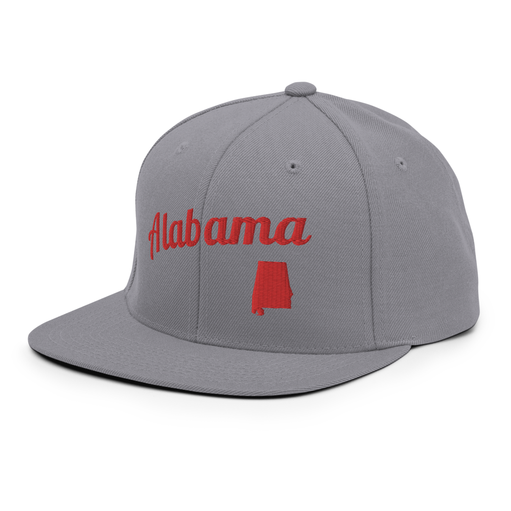 Alabama Snapback - Classic Capstone Grey & Red