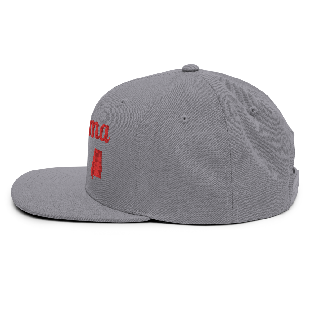 Alabama Snapback - Classic Capstone Grey & Red