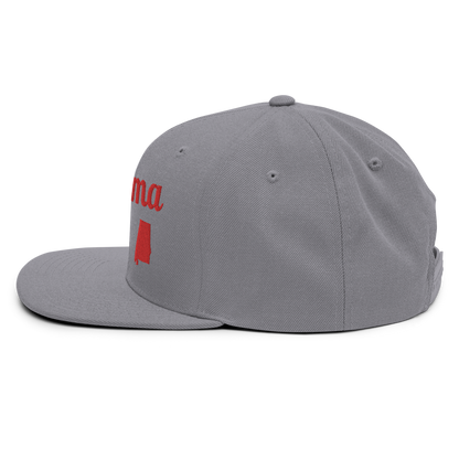 Alabama Snapback - Classic Capstone Grey & Red