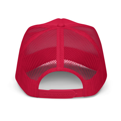 Women's Oklahoma 'Smokeshow' Red Trucker Hat - White & Red Embroidery