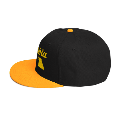 Columbia Missouri Two-Tone Snapback Hat - Bold Black & Yellow Edition