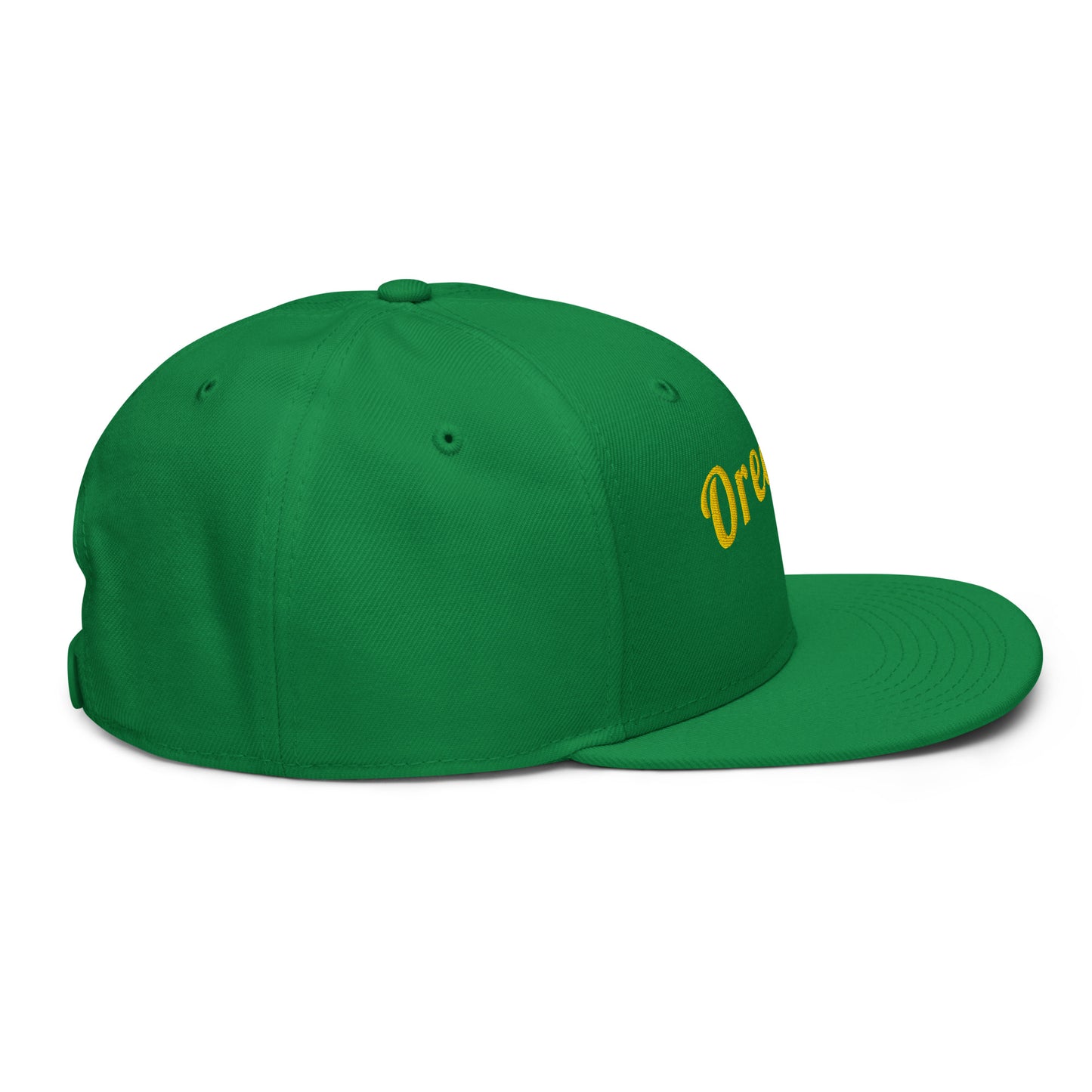 Oregon Green Snapback - 3D Puffy Yellow Embroidery Edition