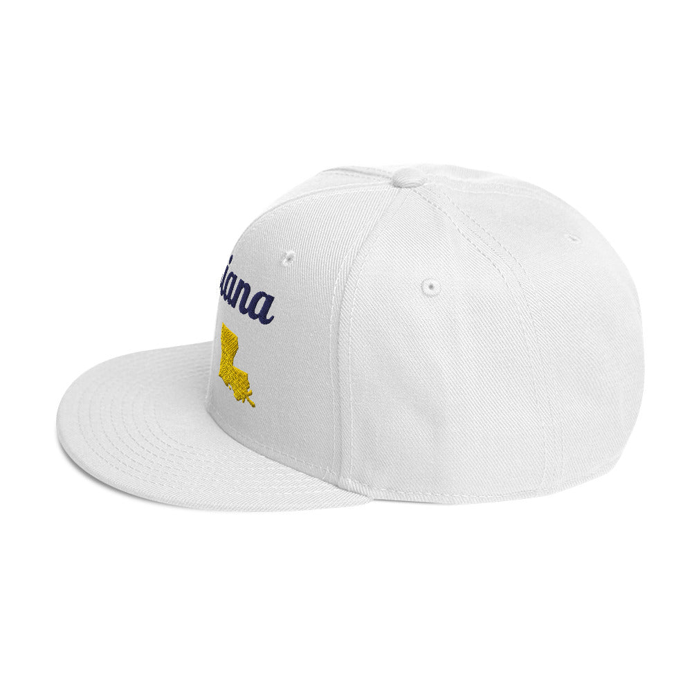 Louisiana Snapback - Bold Purple & Yellow Embroidery Edition