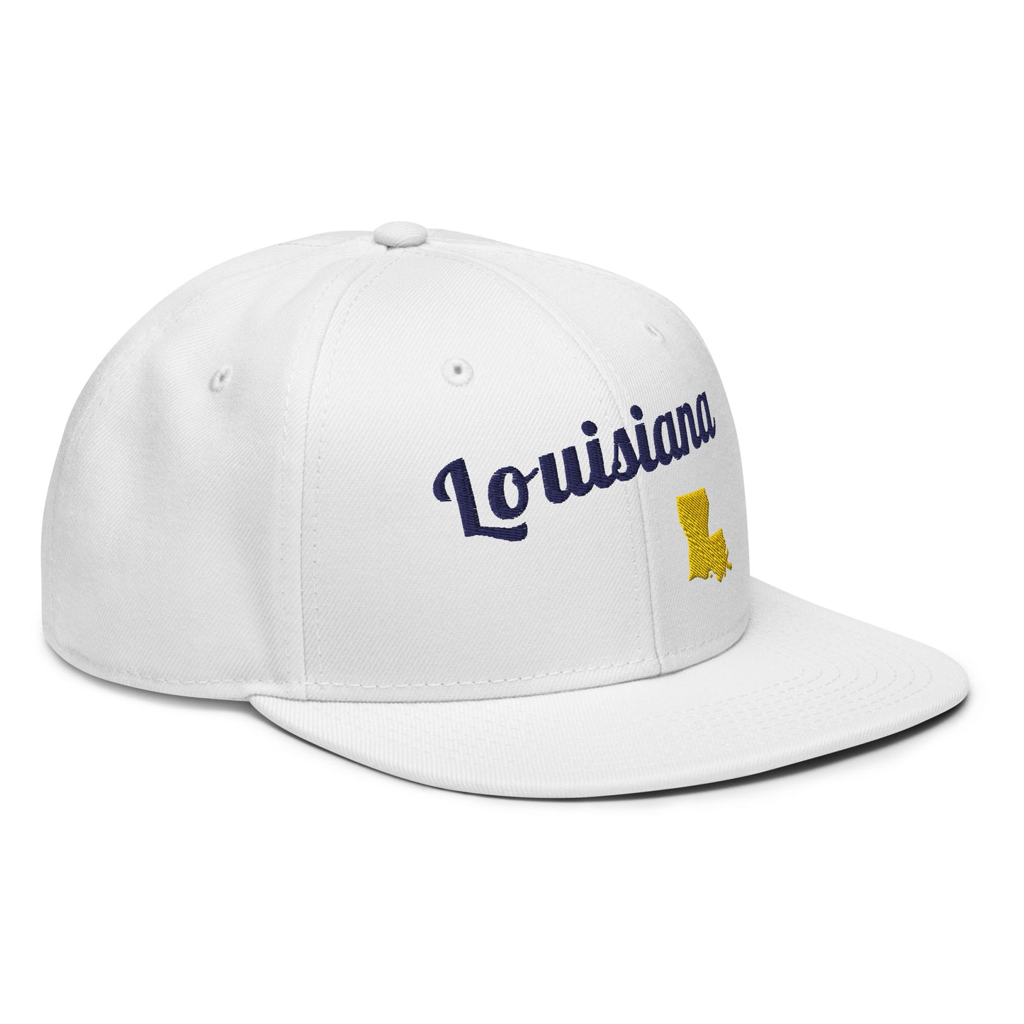 Louisiana Snapback - Bold Purple & Yellow Embroidery Edition